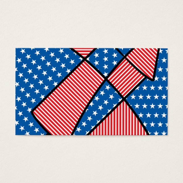 Patriotic American fireworks (Front)