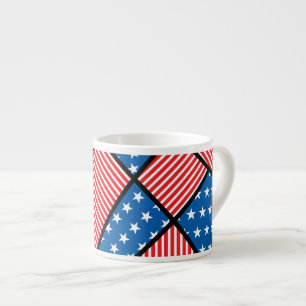 Patriotic American fireworks Espresso Cup