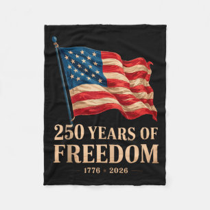 Patriotic american flag 4th of july 250 anniversar fleece blanket