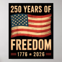 Patriotic american flag 4th of july 250 anniversar