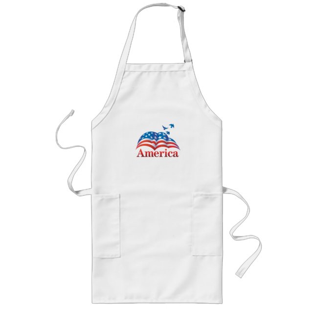 Patriotic American Flag Apron (Front)