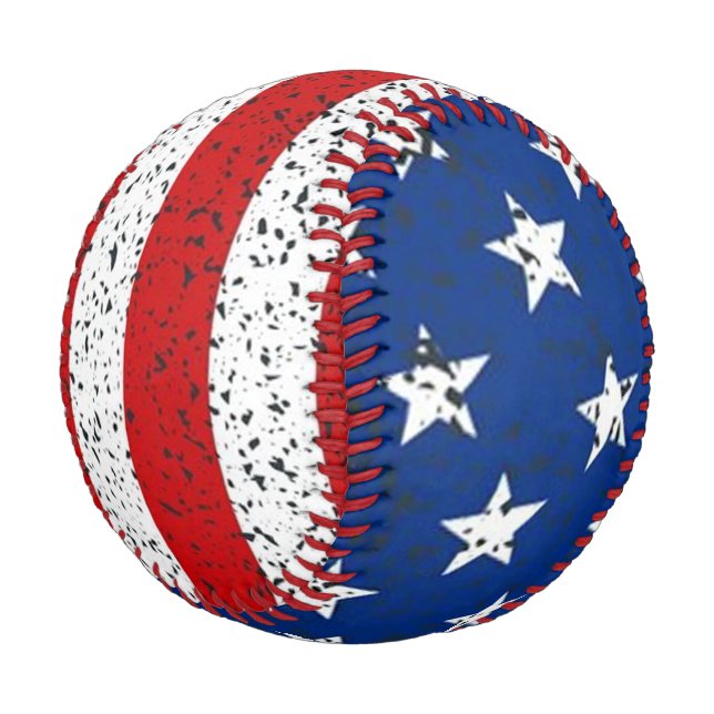Patriotic American Flag Baseball  (Angled)
