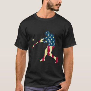 Patriotic American Flag Baseball Baseball T-Shirt