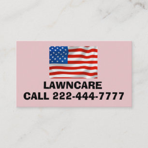 PATRIOTIC AMERICAN FLAG BUSINESS CARD PERSONALIZED