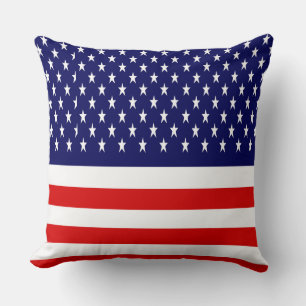 Patriotic American Flag Cushion