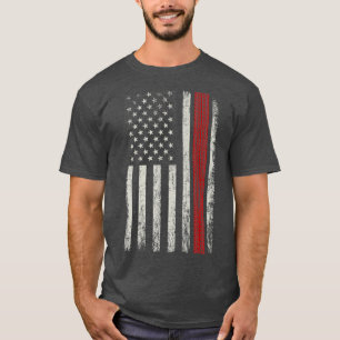 Patriotic American Flag Dirtbike Gift for Lover T-Shirt