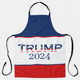 Patriotic American Flag Donald Trump 2024 Apron