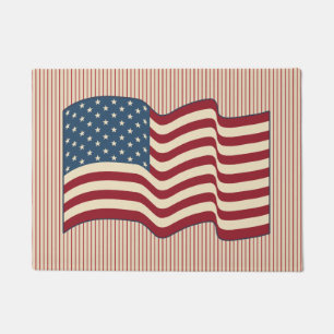 Patriotic American Flag Doormat Rug Gift