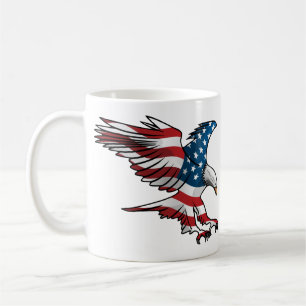 Patriotic American Flag Eagle Coffee Mug