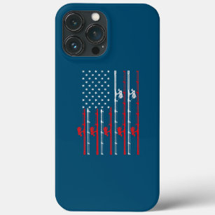 Patriotic American Flag Fishing s For Men 4th Of iPhone 13 Pro Max Case