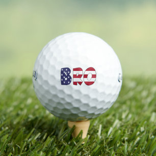 Patriotic American Flag Golf Balls USA Gift