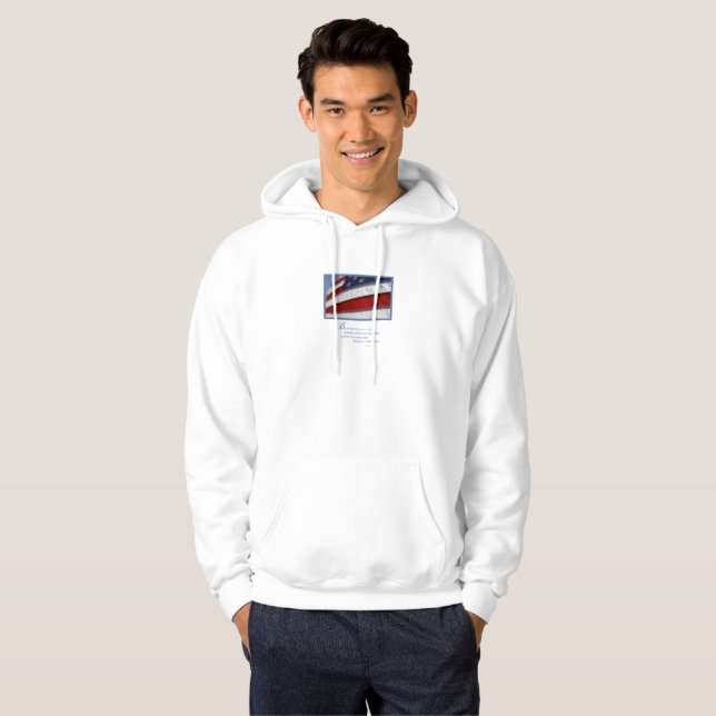 Patriotic, American Flag Hoodie (Front Full)