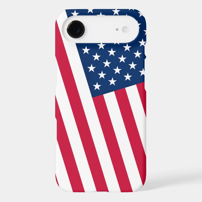 Patriotic American Flag iPhone Case (Back)