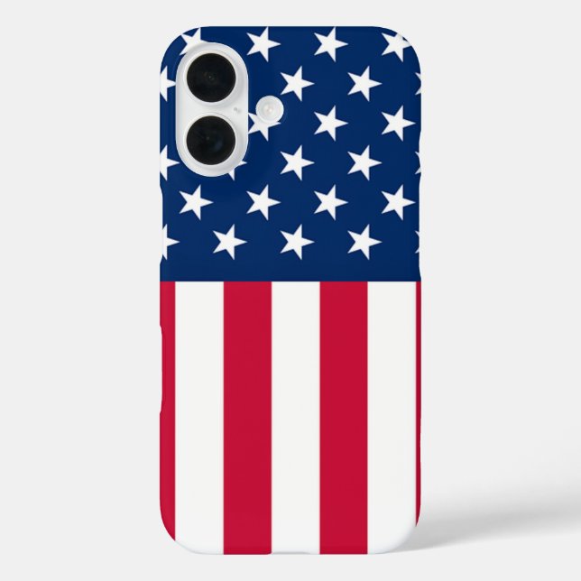 Patriotic American Flag iPhone Case (Back)