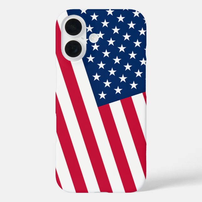 Patriotic American Flag iPhone Case (Back)