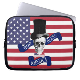 Patriotic American flag Laptop Sleeve