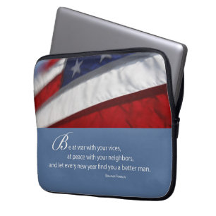 Patriotic, American Flag Laptop Sleeve