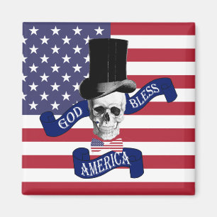 Patriotic American flag Magnet