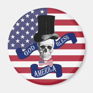Patriotic American flag Magnet