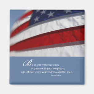Patriotic, American Flag Magnet