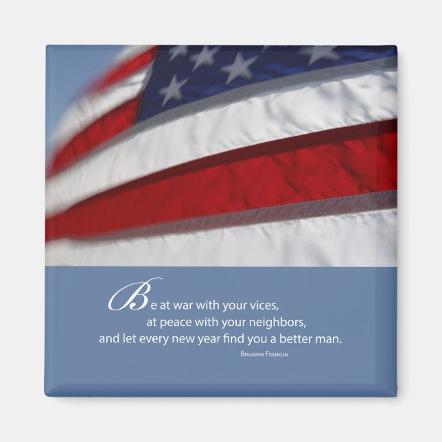 Patriotic, American Flag Magnet (Front)