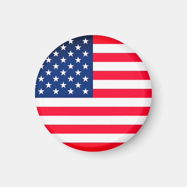 Patriotic American Flag Magnet Gift (Front)