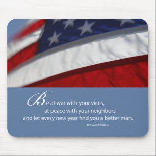 Patriotic, American Flag Mouse Pad