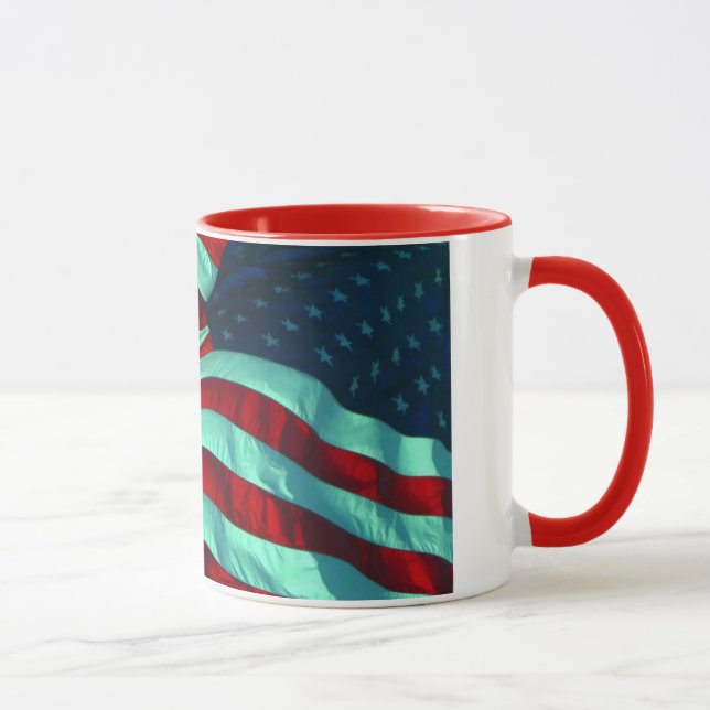 Patriotic American Flag Mug (Right)