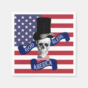 Patriotic American flag Napkin