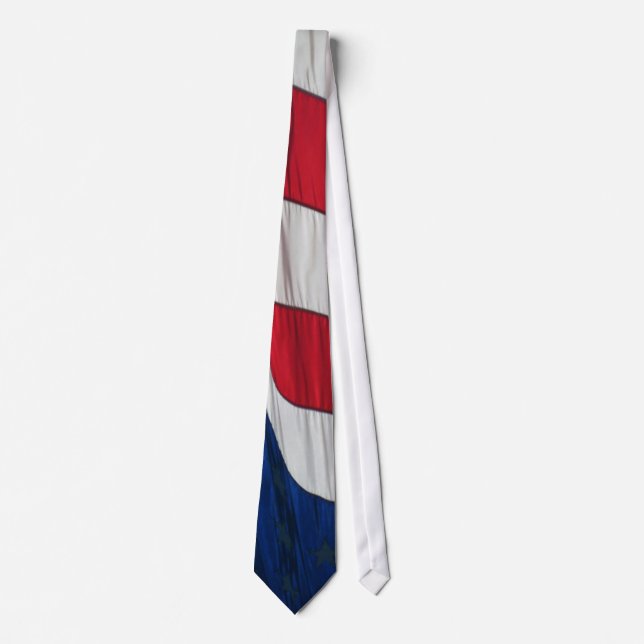 Patriotic American Flag Neck Tie (Front)