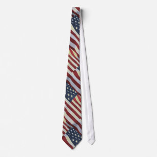 Patriotic American Flag Necktie