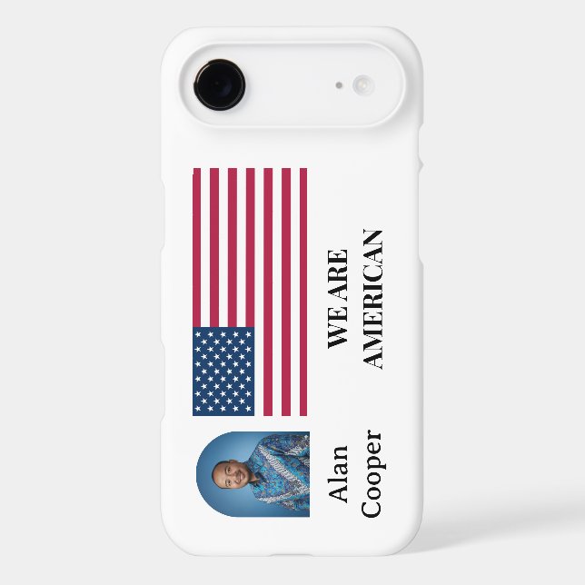 Patriotic American Flag Personalised (Back)