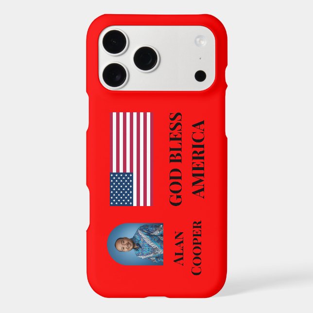 Patriotic American Flag Personalised (Back)
