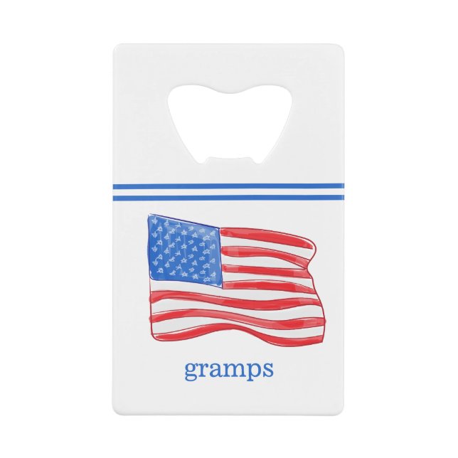 Patriotic American Flag Personalised (Front)