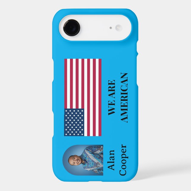 Patriotic American Flag Personalised (Back)