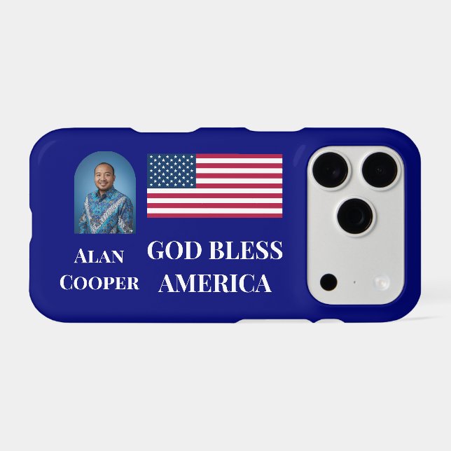 Patriotic American Flag Personalized (Back (Horizontal))