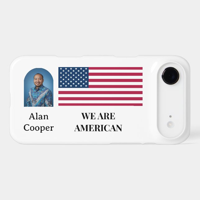 Patriotic American Flag Personalized (Back (Horizontal))
