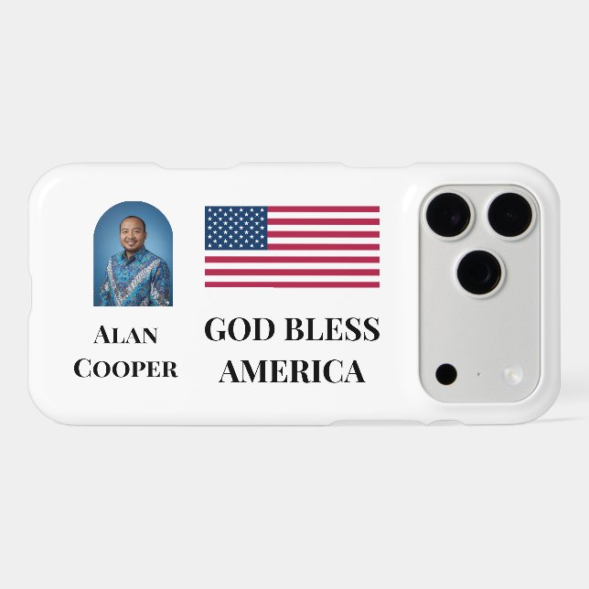 Patriotic American Flag Personalized (Back Horizontal)