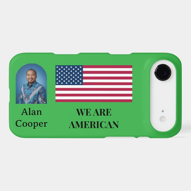 Patriotic American Flag Personalized (Back Horizontal)
