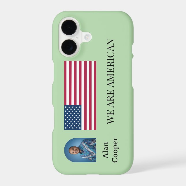 Patriotic American Flag Personalized (Back)