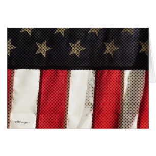 Patriotic American Flag Photo Art Red White Blue