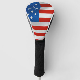PATRIOTIC AMERICAN FLAG PICKLEBALLPADDLE GOLF HEAD COVER