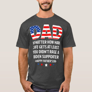 Patriotic American Flag Retro US Flag Dad Mens Fat T-Shirt