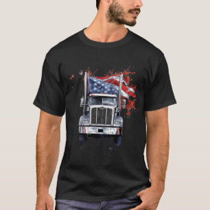 Patriotic American Flag Semi T-Shirt