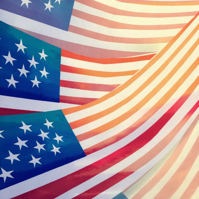 Patriotic American Flag Shower Curtain  ("Bring a touch of Americana charm to your daily routine")