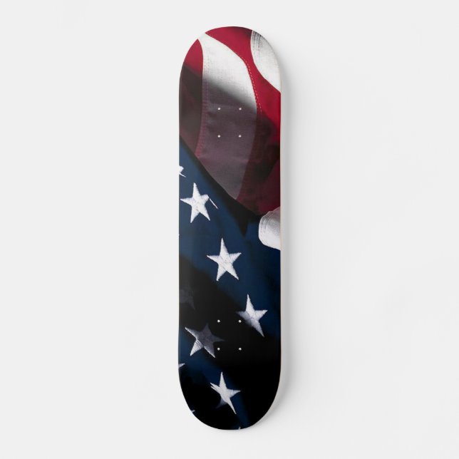 Patriotic American Flag Skateboard (Front)