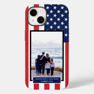 Patriotic American Flag Stars and Stripes  Case-Mate iPhone 14 Case