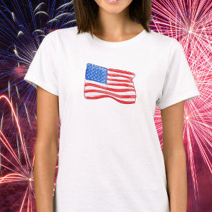 Patriotic American Flag T-Shirt