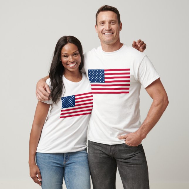 Patriotic American Flag T-Shirt (Unisex)