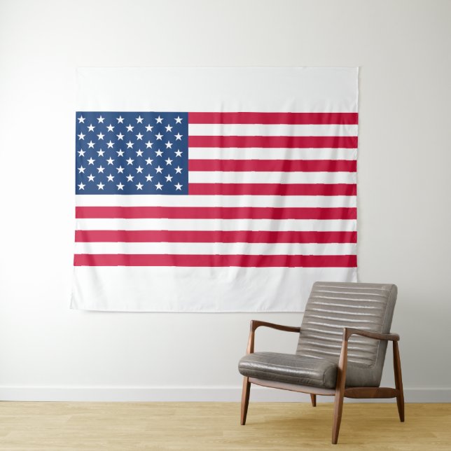 Patriotic American Flag Tapestry (In Situ (Horizontal))